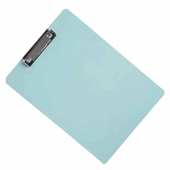 A4 Klembord Verdikt Multifunctioneel Bureau Documenthouder voor Bestanden Materialen School Kantoor Licht lichtgroene kleur
