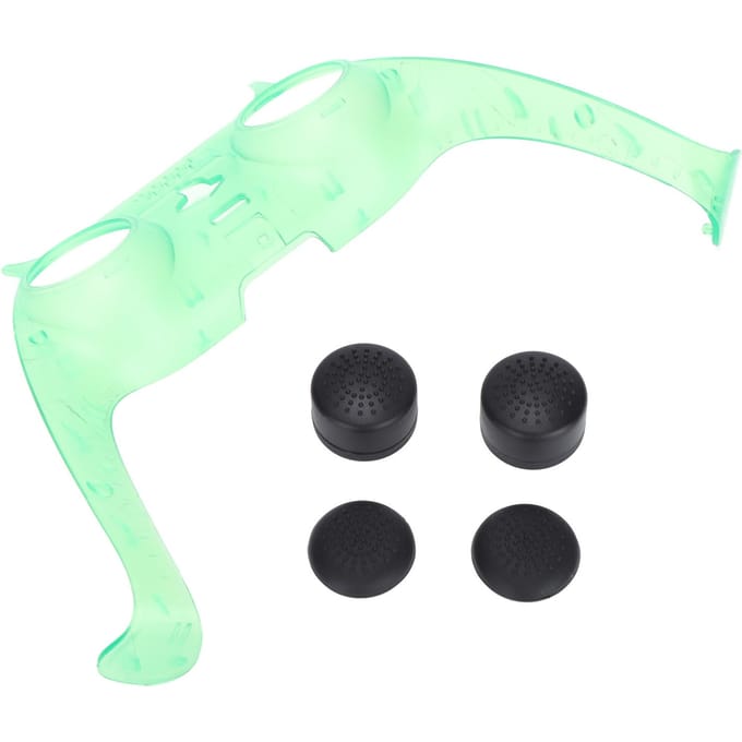 Accessoires Manette Façade de Manette Translucide Grips de Sticks Analogiques pour PS5 DualSense vert