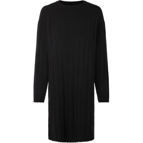 ESMARA Gebreide dames jurk (Zwart, M (40/42))
