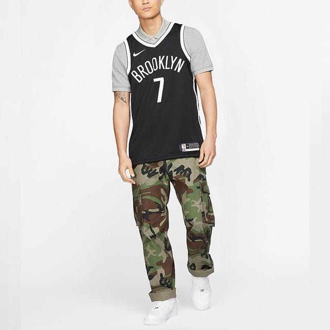 Nike NBA Brooklyn Nets Swingman Road Jersey Zwart Heren Streetwear 864459-018 S white