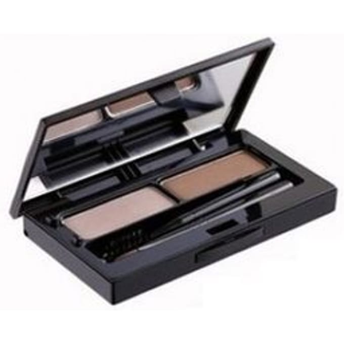 VDIVOV - Mega Brow Pact - 2 Colors #02 Medium Brown & Dark Gray