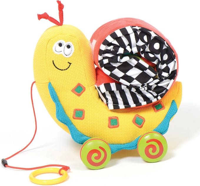 Dolce Activiteitsknuffel - One Size - Pull along color snail