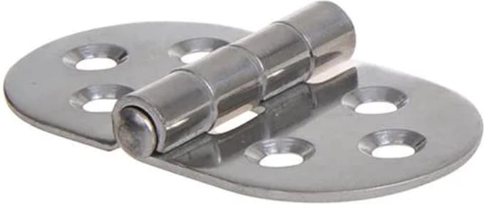 ProPlus Scharnier 71 x 40 mm - A2 RVS Aisi 316 - 6 Gaats