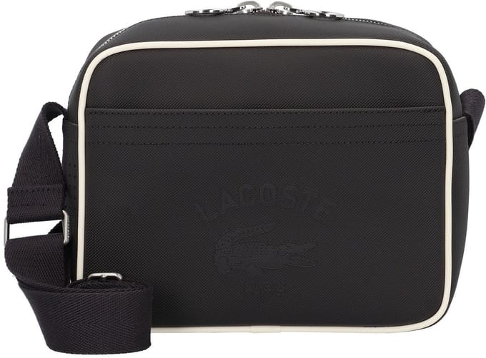 LACOSTE Schoudertas Reporter Bag Abimes Farine Zwart