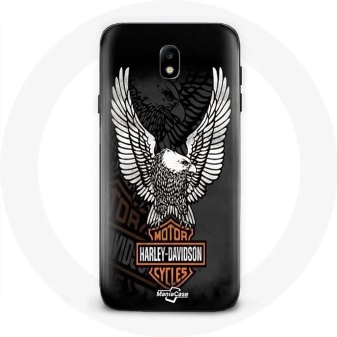 Coque pour Samsung Galaxy J7 2017 Harley Davidson aigle logo