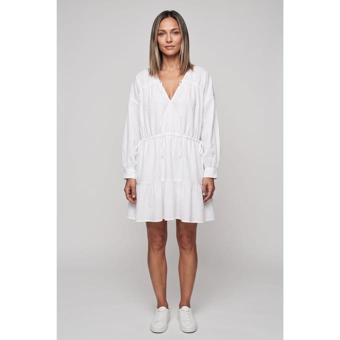 ARKET Giliana Dress White Größe: 44 | Blusenkleider Outlet | Damen | Weiß