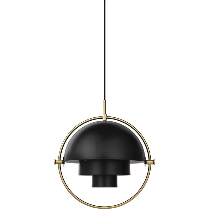 Gubi - Multi-Life hanglamp - zwart - Ø 36 cm - brass