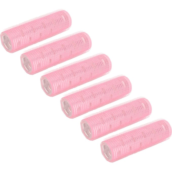 6 stuks Haarrollers Aluminium Folie Thermische Verlengende Haarroller Haarstyling Tools Voor Pony white