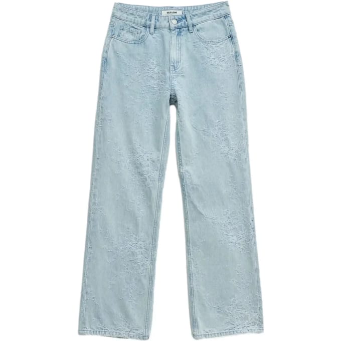 Vrouwelijke Straight Jeans met jacquard Salsa Jeans