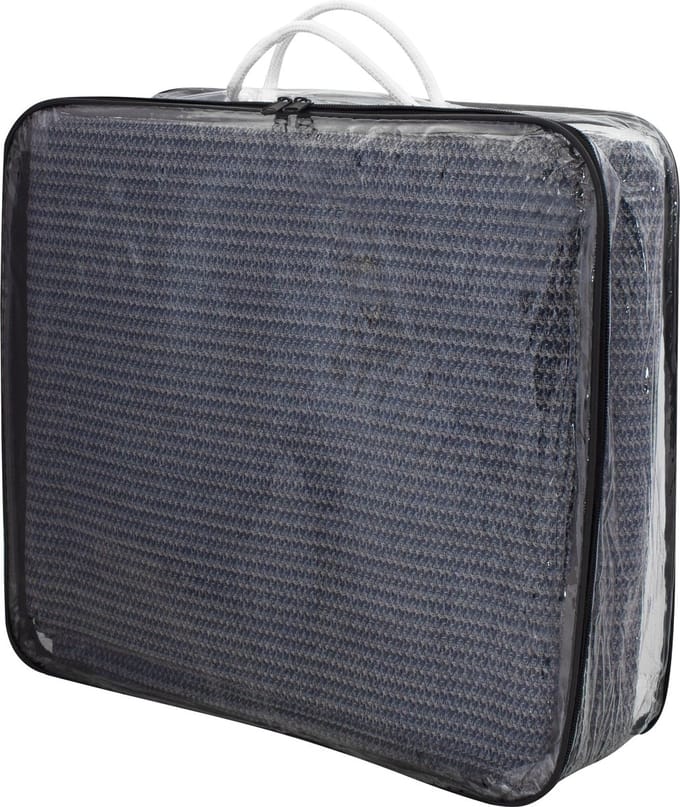 Eurotrail Multi Functional Tapijt/Schaduwdoek - 400*400cm - Grijs/Blauw