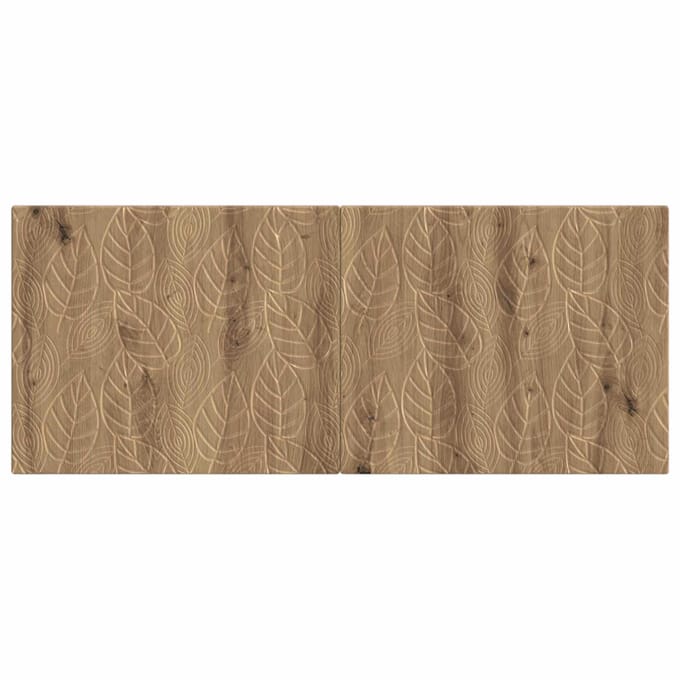 vidaXL - Wandgemonteerd - Hoofdbord - DELFT - Artisanaal - eiken - Bewerkt - hout