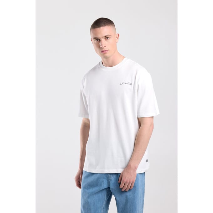 America Today Eagle Ivory Maat: S | Basic T-Shirts Outlet | Heren | Wit