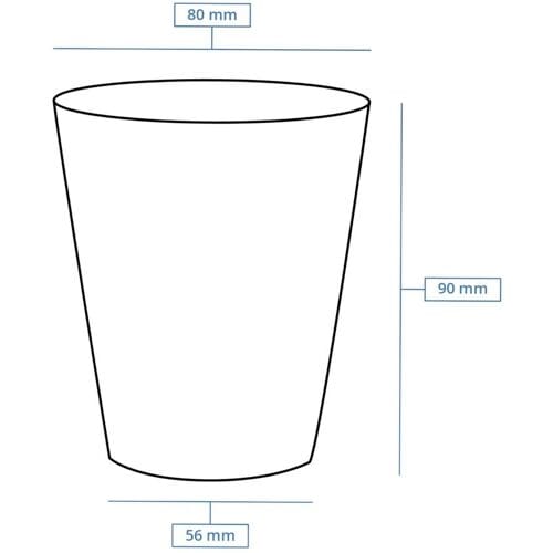 GGM Gastro (1000 Stück) Pappbecher - 200ml - Ø 80mm - Braun