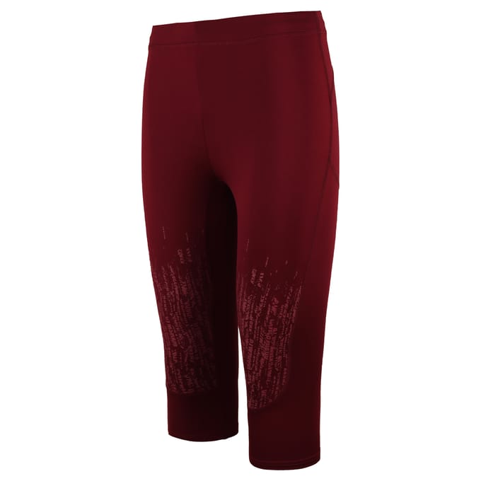 Gymshark Combat Dames Burgundy Cropped Leggings