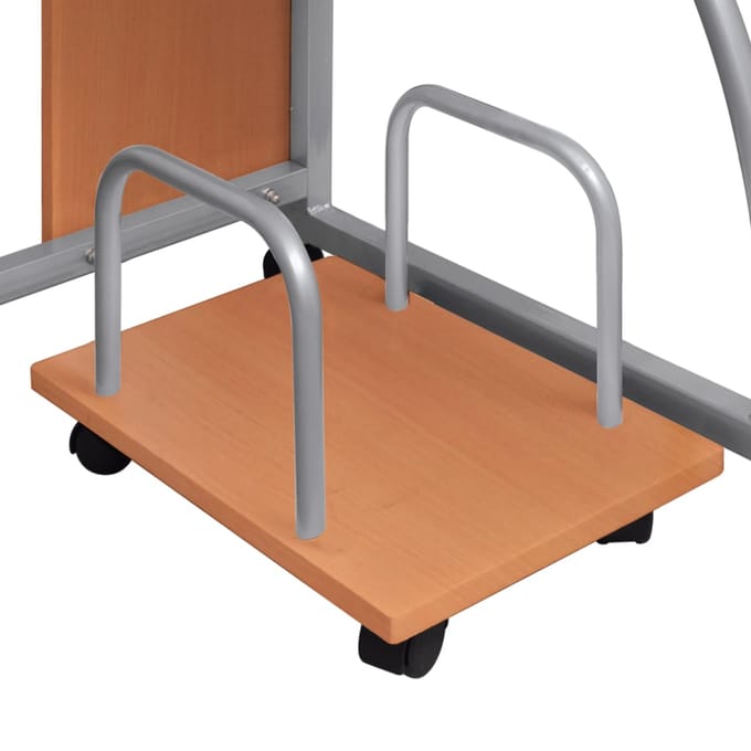 vidaXL - Computerbureau - 110x52x88,5 - cm - bewerkt - hout - bruin