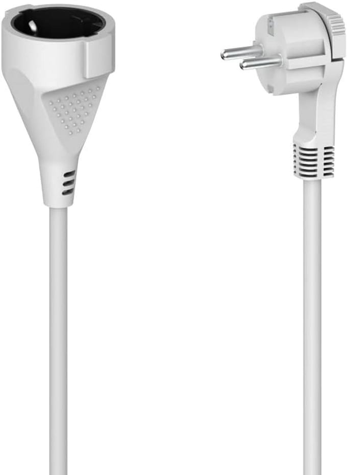 Verlengsnoer Wit met 1 Stopcontact en 5 Meter Kabel