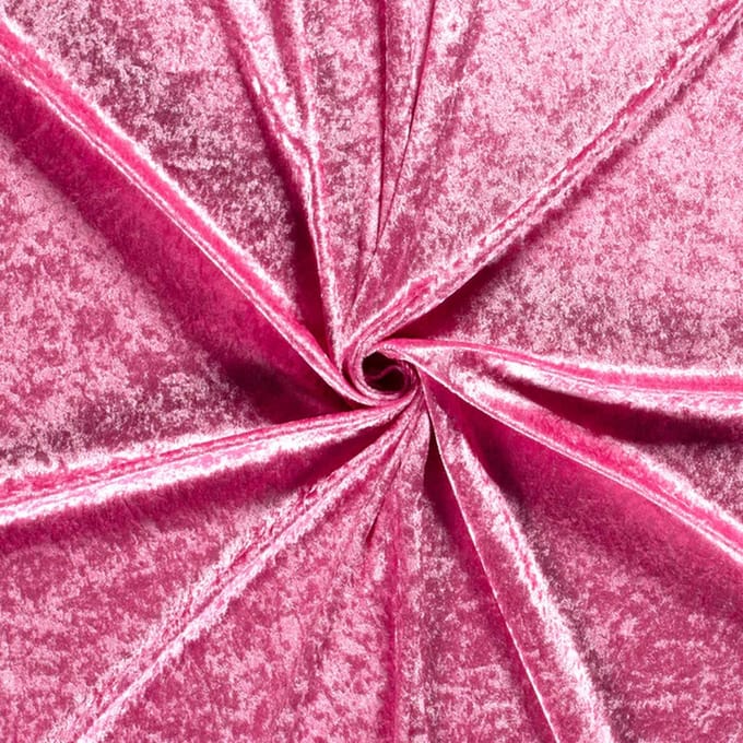 Velour de Panne Uni – Pink Roze – Glimmend & Zacht – 165 g/m² – 147 cm Breed – Per Meter
