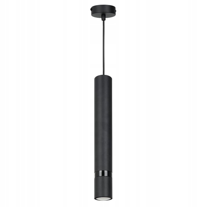 Zwarte hanglamp JOKER voor keuken/eettafel, 1xGU10