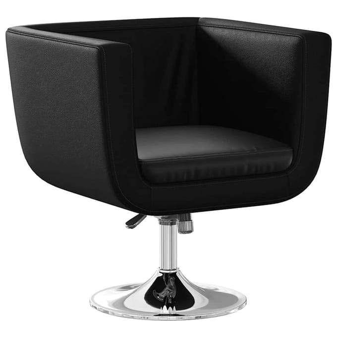 vidaXL - Barstoelen - 2 - st - kunstleer - zwart
