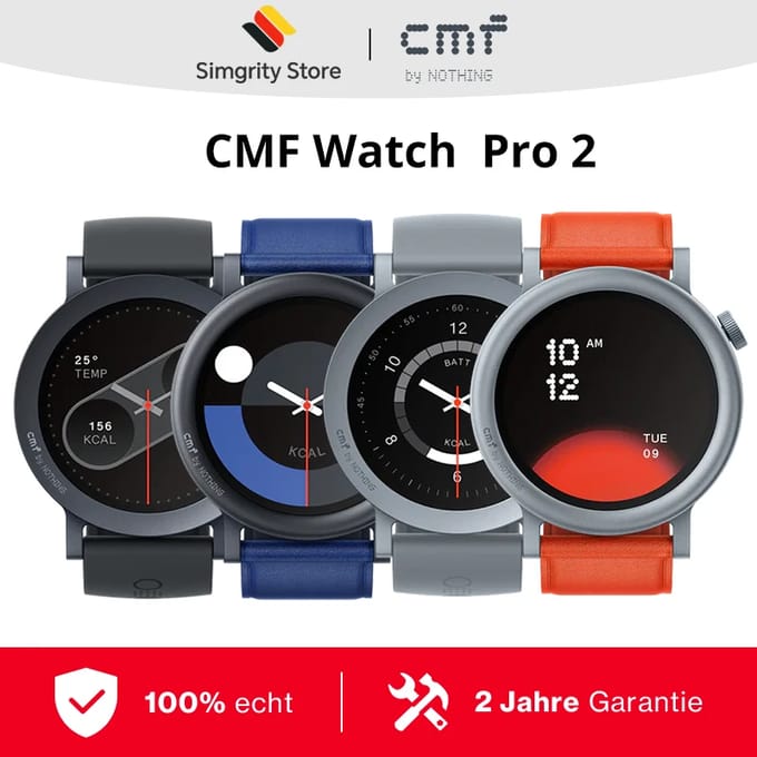 Globale versie Cmf van Nothing Watch Pro 2 1.32" AMOLED display Bluetooth-oproepen met AI ruisonderdrukking Cmf Watch Pro 2