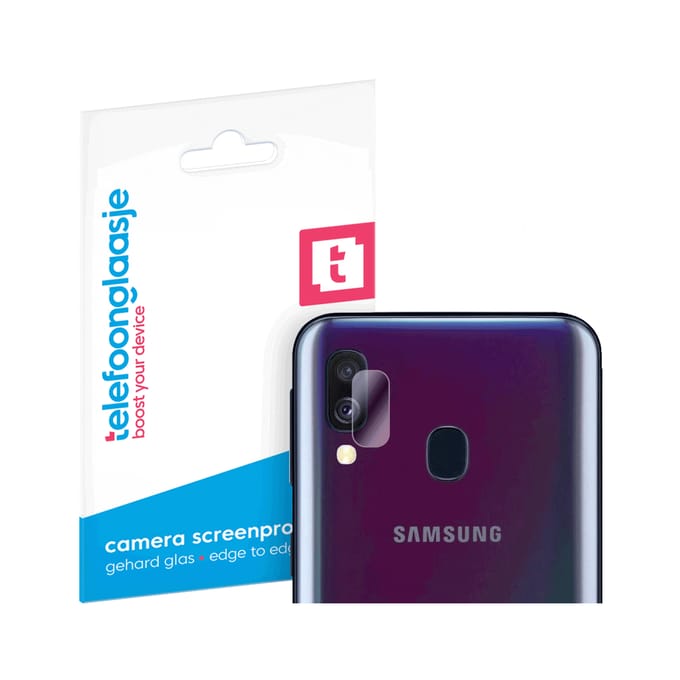Samsung Galaxy A40 camera lens screenprotector gehard glas