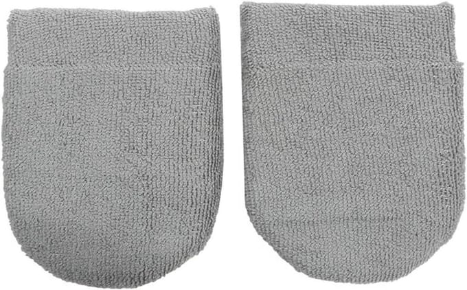 Autowassen Applicator - Polijstspons Set - Auto Reinigen - Zachte Microvezel - 2 Stuks - Grijs