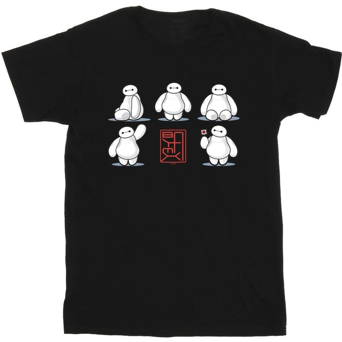 Li-cense Disney heren big hero 6 baymax veel houdingen t-shirt