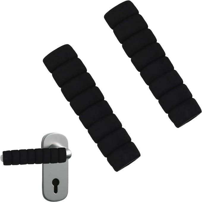 Zachte Schuimrubberen Bescherming voor Deurgrepen - Elastische Beveiliging, Wandbescherming en Stoppers, Set van 2