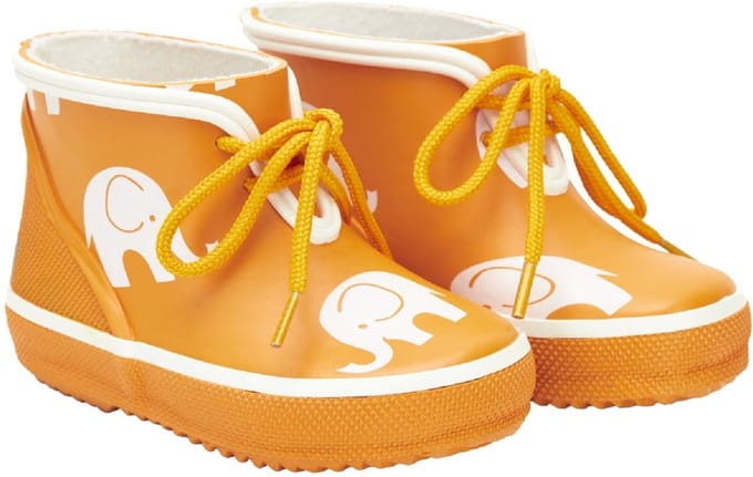 Lage gele kinderregenlaars met Olifanten Print 20