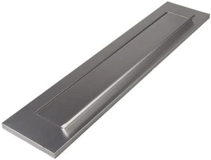 Briefplaat - Brievenbusklep Veer - Voordeur Beveiligen - TA Model - DD.53/57 - Zilver