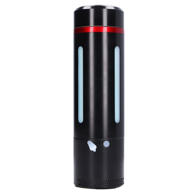 Slimme Vacuümfles USB Opladen Bluetooth Speaker Muziek Licht Geïsoleerde Waterfles met Temp black