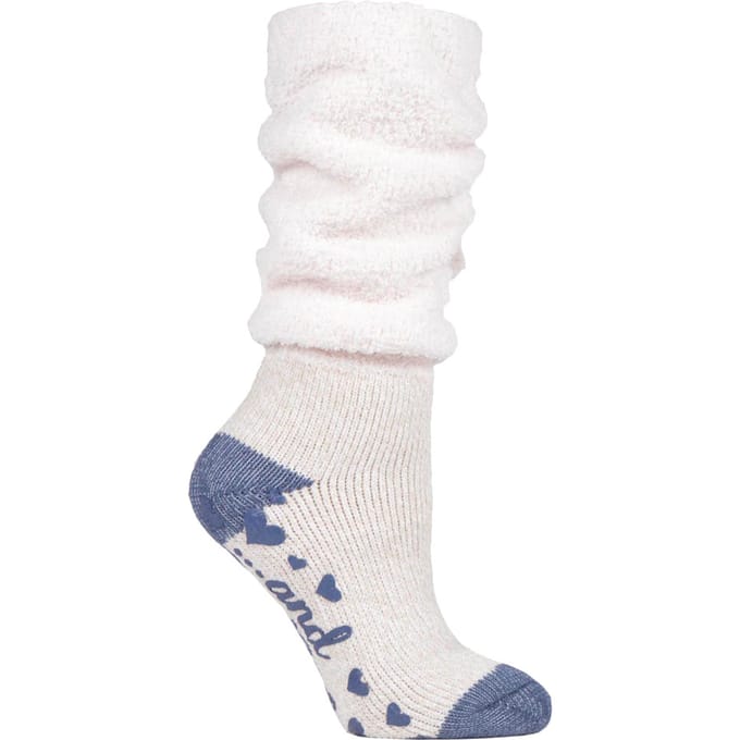 Heat Holders Dames antislip thermo bedsokken - Mauve (Traag)