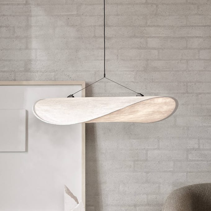 New Works LED hanglamp Tense, Ø 70 cm, wit