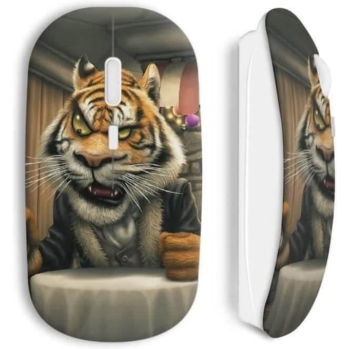 Tijger Cartoon draadloze muis