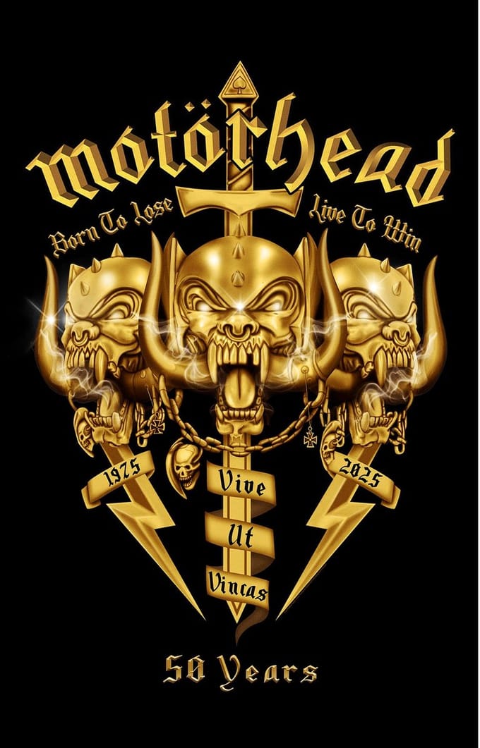 Motörhead Core 50th Unisex Vlag - meerkleurig - Standard