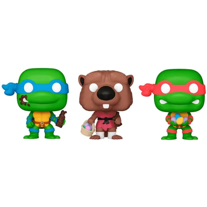 Beeldje Funko Carrot Pocket POP blister Ninja Turtles Splinter Leonardo Raphael (x3)