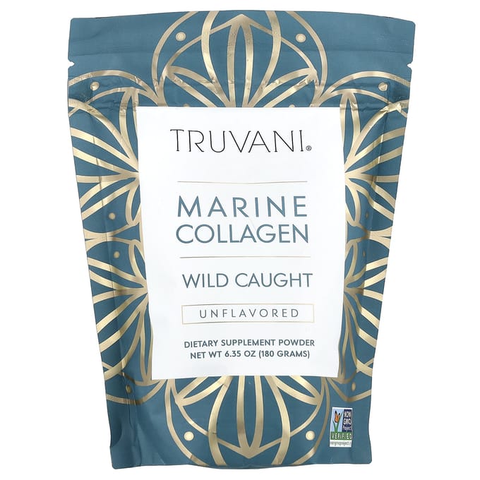 Truvani, collagène marin, naturel, sans saveur, 6,35 oz (180g)