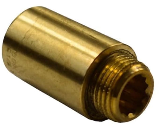 Draadfitting Messing Kraanverlenging 1" AG x 1" IG 40 mm