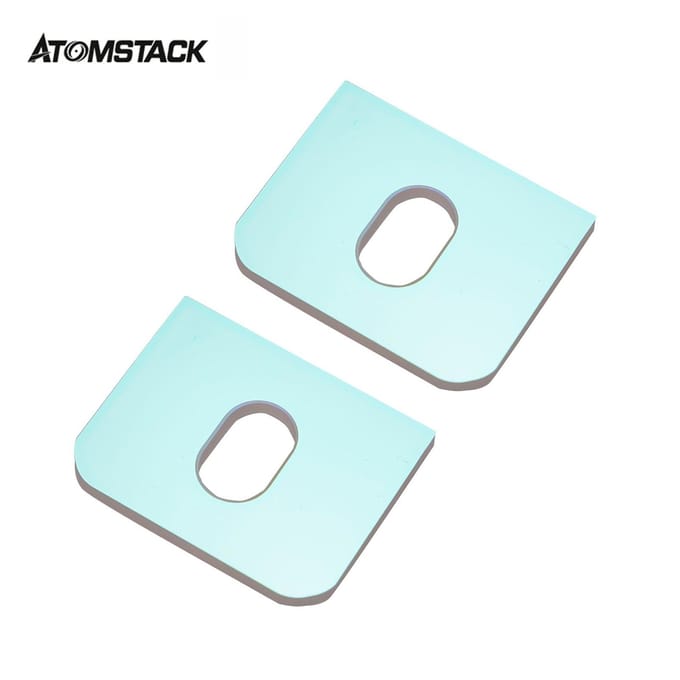 Atomstack Laser Graveermachine Filterglas 2 STUKS 10W Optische Vermogen Laser Module Vervangingsglas voor A10 S10 X7 PRO transparant