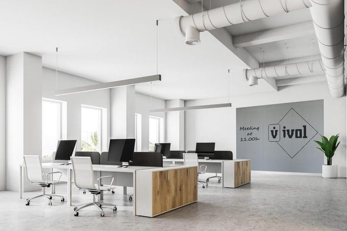 IVOL Complete whiteboardwand zonder rand (3 panelen) 200x300 cm - Grijs