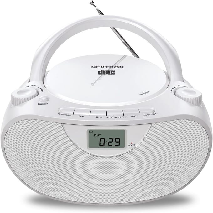 Draagbare CD Speler met Bluetooth, Radio (AM/FM) en USB - Stereo Muziekbox