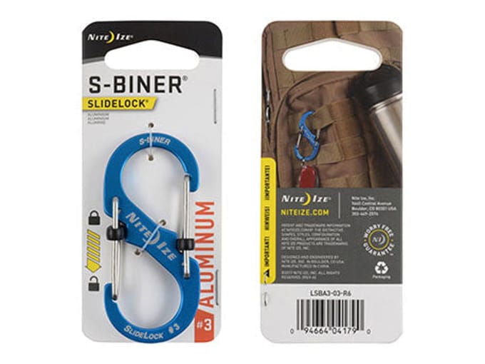 Nite Ize S-Biner Karabijnhaak Slidelock aluminium blauw #3