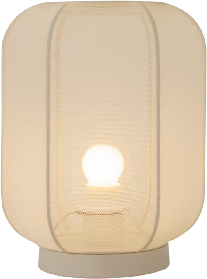 Chericoni Lecce Tafellamp - 1-lichts - Ø22 cm - Creme - Sisal