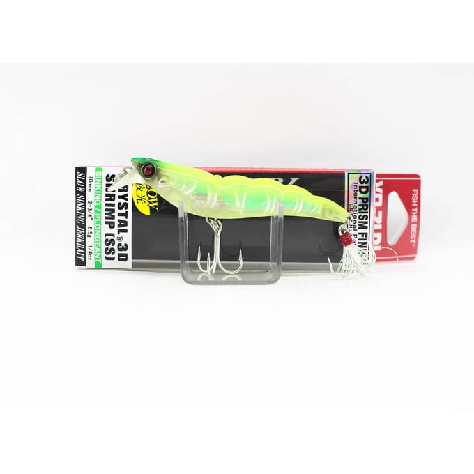 Yo Zuri 3D Crystal Shrimp 70 mm zinkend kunstaas R1161-LSAC (2547)