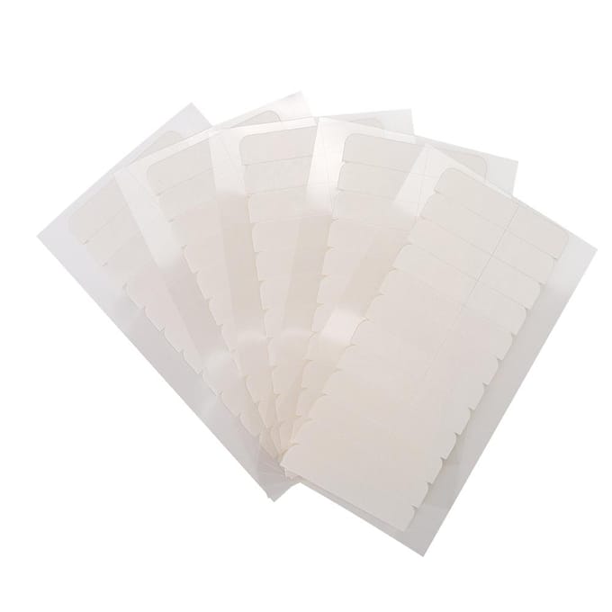Extension de Cheveux Pièce de Cheveux PU Bande Adhésive Double Face 120 pièces Sachet white