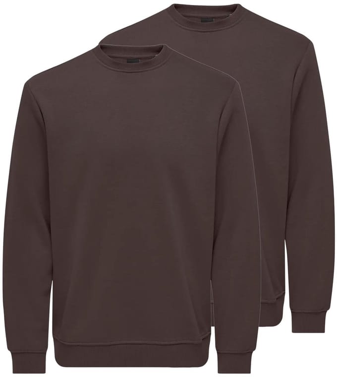 Only & Sons Heren sweatshirt 2 pack Connor