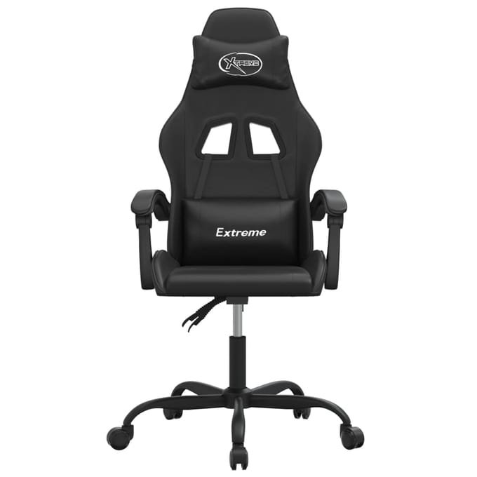 vidaXL - Gamestoel - kunstleer - zwart