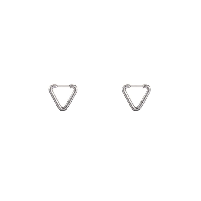 Go Dutch Label Oorringen triangle ring small Zilver