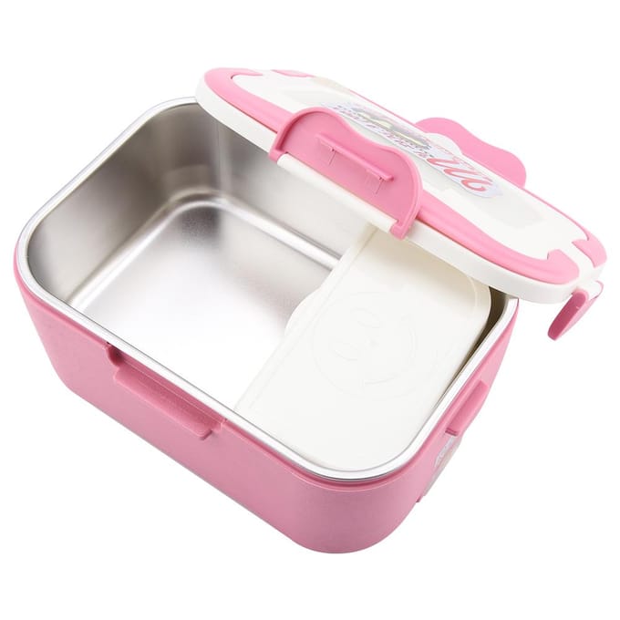 1.5L Draagbare 12V/24V Auto Elektrische Verwarming Lunchbox Bento Voedselwarmer Container 12V pink