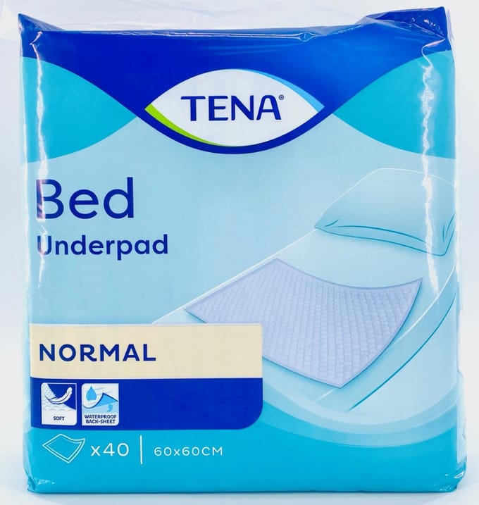 Tena Bed Normal 60 x 60 cm - 4 paquets de 40 protections
